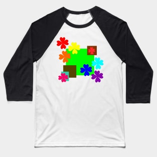 Flower Baseball T-Shirt